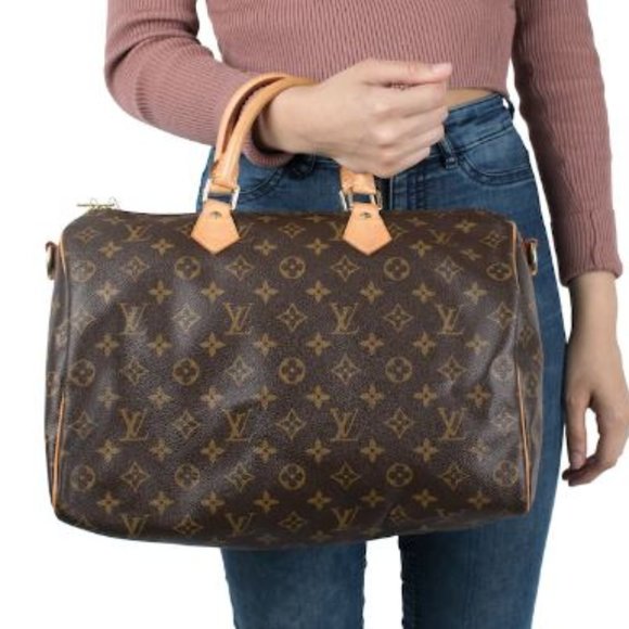 AUTHENTIC Louis Vuitton Speedy 35 Monogram PREOWNED (WBA952) – Jj's Closet,  LLC